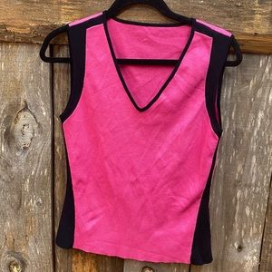 pink/black golf shirt size small